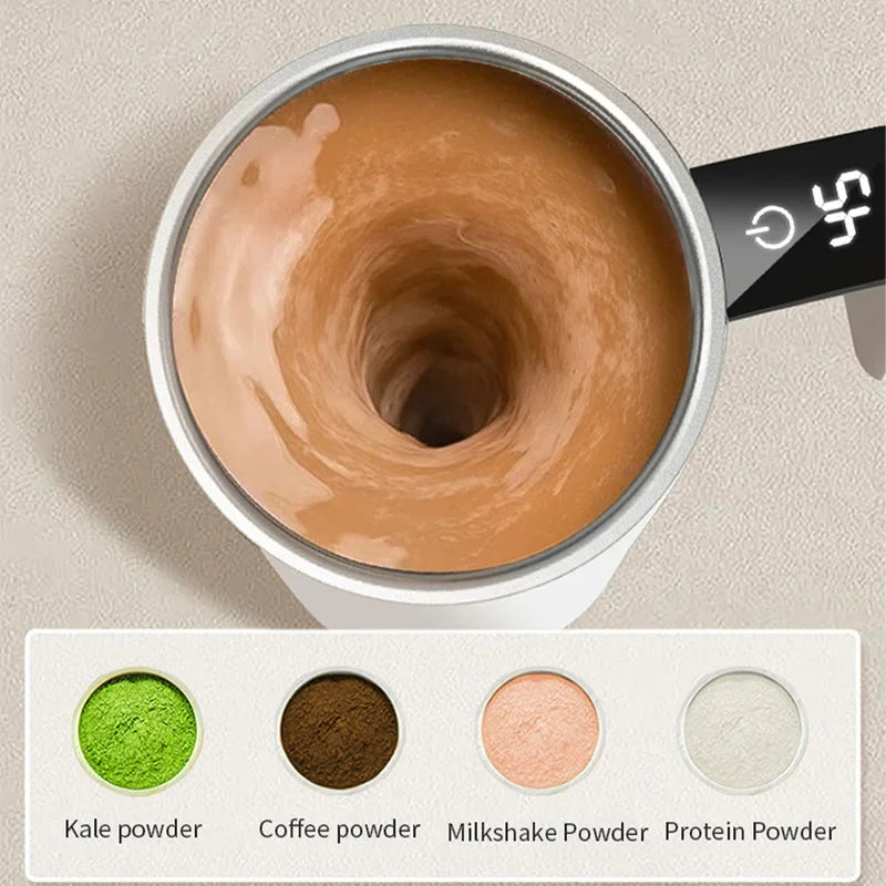 Magnetic Auto-Stir Smart Coffee Mug