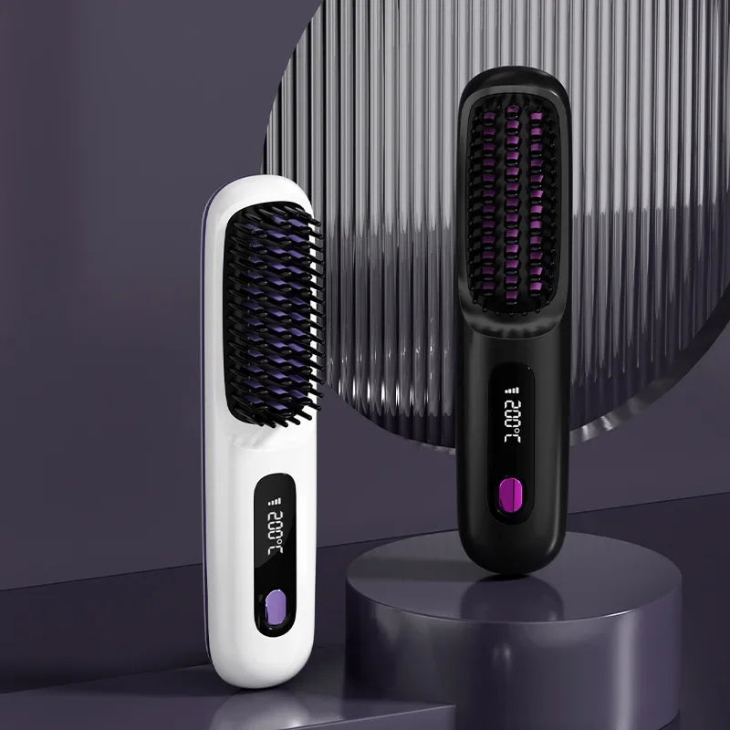 GlowSmooth Wireless Hair Comb Styler