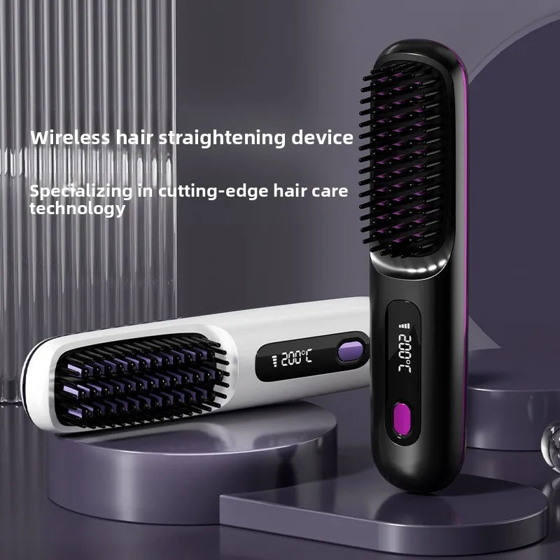 GlowSmooth Wireless Hair Comb Styler
