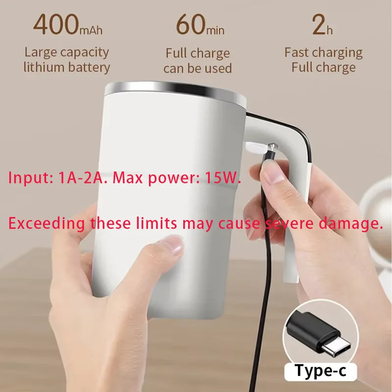 Magnetic Auto-Stir Smart Coffee Mug