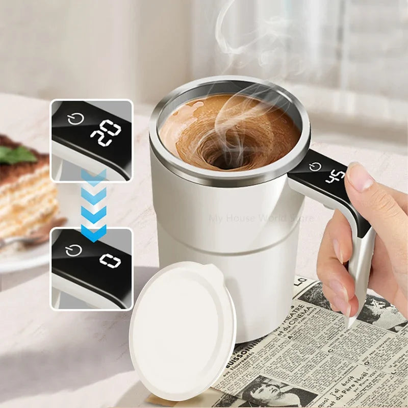 Magnetic Auto-Stir Smart Coffee Mug